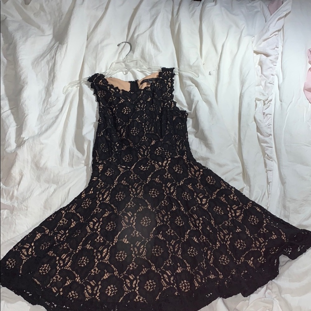 Black lace dress